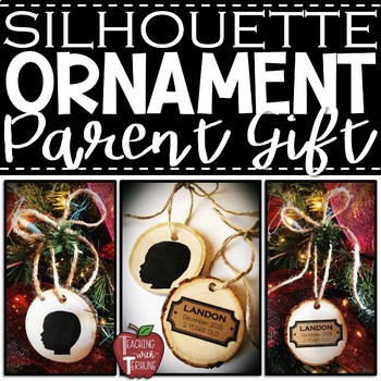 Preview of Silhouette Ornament Directions & Name Plaques {Parent Gift Idea}