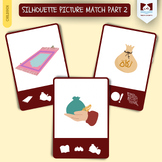 Silhouette Picture Match Flashcards