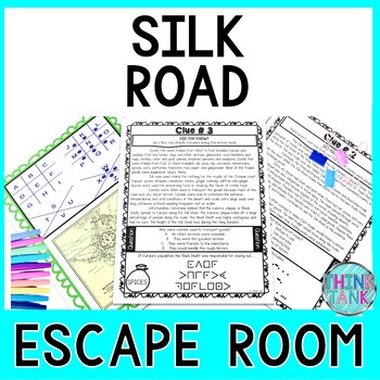 Preview of Silk Road ESCAPE ROOM - Ancient China - Reading Comprehension