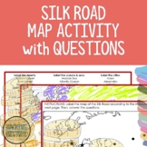 Silk Road Map Labeling Activity with Questions