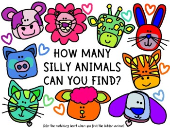 Preview of Silly Animals Seek and Find Game