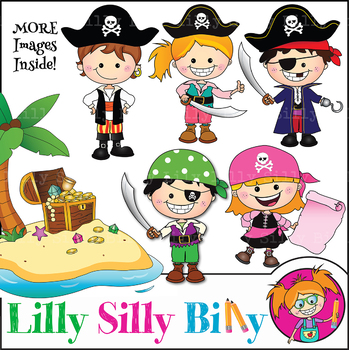 Preview of Clipart Pirate Treasures {Lilly Silly Billy}