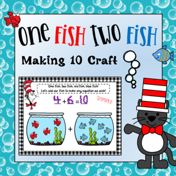 One Fish Two Fish Red Fish Blue Fish Addition Craft