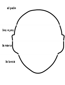 Preview of Silly Face Flip Book - Partes de la Cara - Spanish Vocabulary