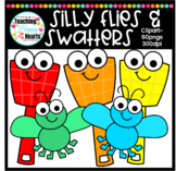 Flies and Fly Swatters Clipart