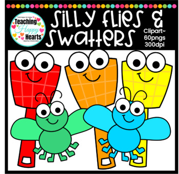 Preview of Flies and Fly Swatters Clipart
