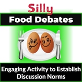 Silly Food Debates Back to School Ice Breaker Middle and H