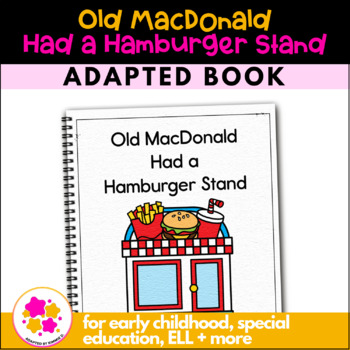 Preview of Circle Time Special Education Fast Food Adapted Book Activity