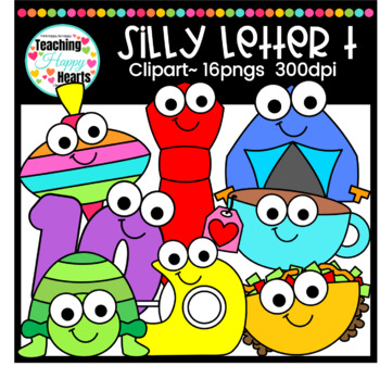 Silly Letter T Clipart By Victoria Saied Teachers Pay Teachers