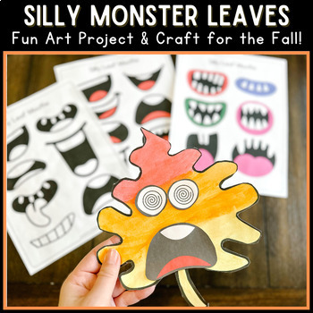 Preview of Silly Monster Leaves | Fun Fall Craft Art Activity