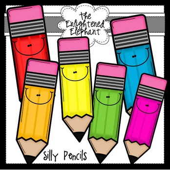 Silly Pencils Clip Art by The Enlightened Elephant | TPT