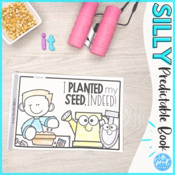 Preview of Seed to Plant Emergent Reader | Silly Book on How to Plant a Seed for Preschool