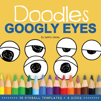 UPDATED – Silly Printable Googly Eyes Template Craft 2D shapes