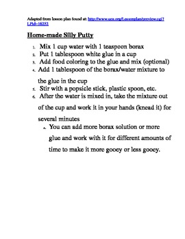 Preview of Silly Putty recipe