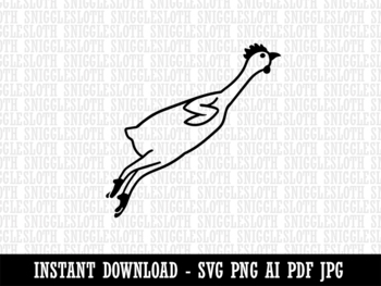 Screaming Rubber Chicken Head Clipart Digital Download SVG PNG JPG PDF Cut  Files
