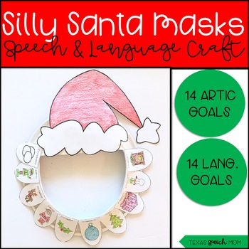 Preview of Silly Santa Masks: Speech and Language Craft