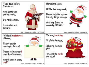 Silly Santa's Crazy Night A Hilarious Story - Semantic Absurdity Lesson