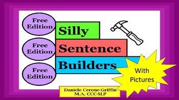 Preview of Silly Sentence Builders- with Pictures FREE