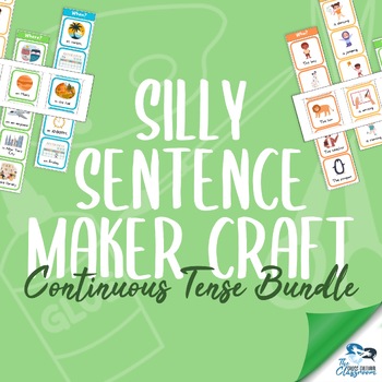 Preview of Silly Sentence Maker Craft - Continuous Tense BUNDLE!