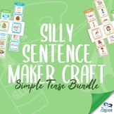 Silly Sentence Maker Craft - Simple Tense BUNDLE!