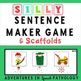 Silly Sentence Maker Game & Scaffolds
