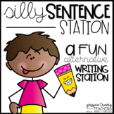 Silly Sentence Station {A Fun Writing Station}