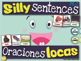 Silly Sentences, Oraciones Locas, Literacy Workstation in 