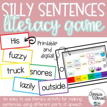Silly Sentence Building Teaching Resources | TPT