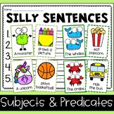 Silly Sentences (Subject & Predicate) - A Fun Writing Activity!