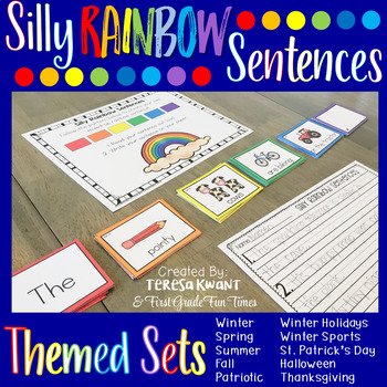 Preview of Silly Sentences Themed Sets