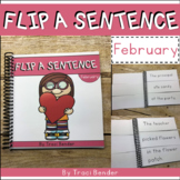 Silly Sentences Writing February - Fun Monthly Themed Flip