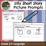 Silly Short Story Picture Prompts | NO PREP (Grade 3/4 Language)