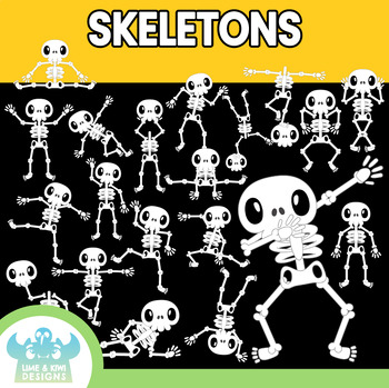 Preview of Silly Skeletons Clipart (Lime and Kiwi Designs)