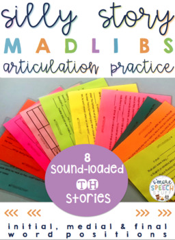 Preview of Silly Story Articulation Mad Libs: TH