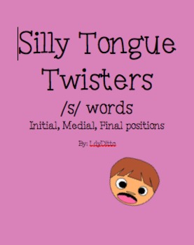 Preview of Silly Tongue Twisters /s/ words