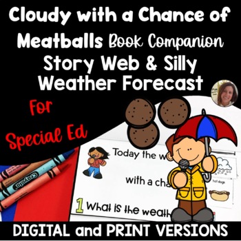 Preview of Cloudy With a Chance of Meatballs Book Companion | PRINT & DIGITAL | Special Ed