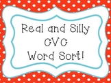 Silly Words vs Real Words CVC Sort