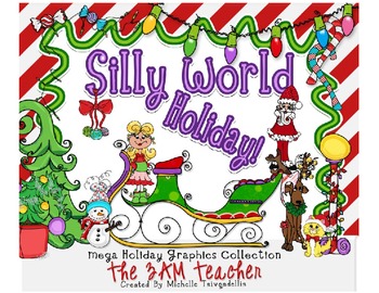 Preview of Silly World Holiday: MEGA BUNDLE Clip Art Set