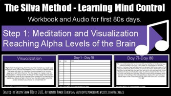 Preview of Silva Method Interactive Journal - ALPHA LEVEL MEDITATION -  80 Day Training