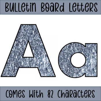 Glitter Bulletin Board Letters Bundle