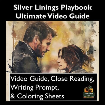 Preview of Silver Linings Playbook Video Guide: Worksheets, Close Reading, & Coloring!