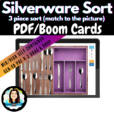 Silverware Sort (Picture Match) PDF | Digital Boom Cards™ 