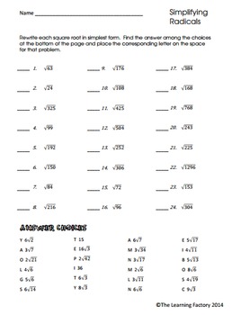 31 Simplifying Square Roots Worksheet Answers - Worksheet Information