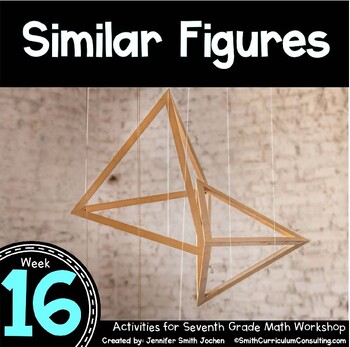 Preview of Similar Figures 7th Grade Math Stations Now®️  - Math Game - Math Activity