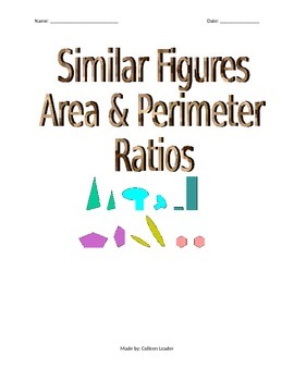 Preview of Similar Figures - Area & Perimeter Ratios