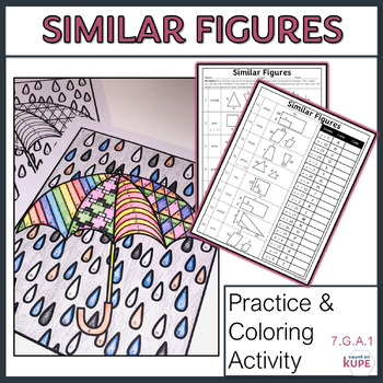 Preview of Similar Figures Coloring Activity