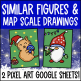 Similar Figures Digital Pixel Art | Scale Factors, Map Sca
