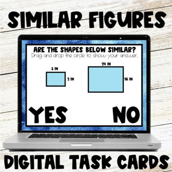 Preview of Similar Figures Digital Task Card Google Slides