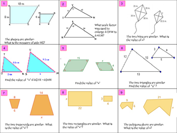 factor math 63 Scale Similar 63 Figures Drawing Cards Task ~