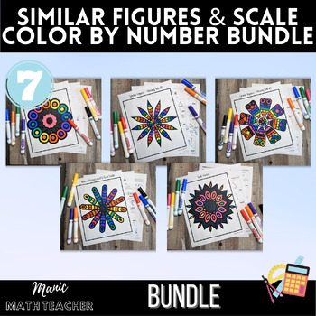 Preview of Similar Figures & Scale Drawings - Color By Number (Math Coloring Activity)